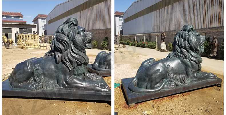 匯豐銀行銅獅子，銅雕塑廠家，歐式銅獅子