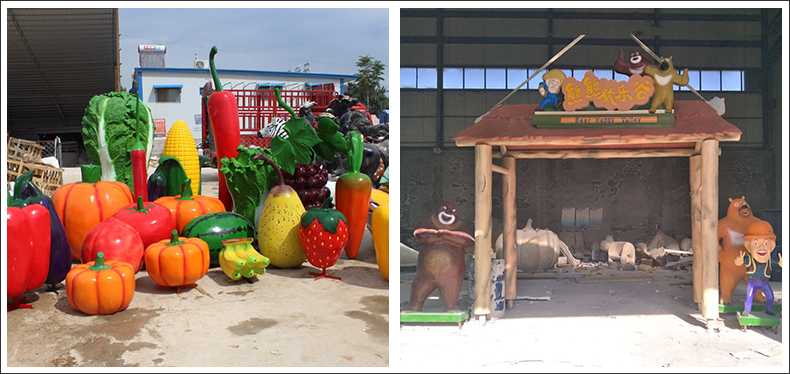 仿真蔬菜水果擺件，卡通玻璃鋼門頭