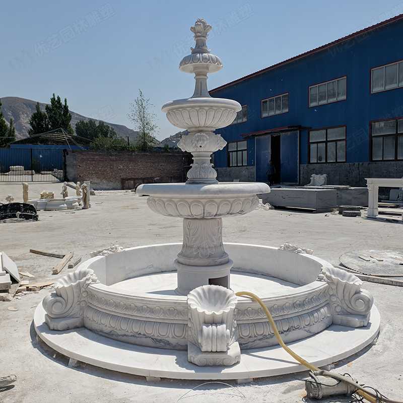 大理石噴泉,漢白玉噴泉